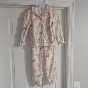 Carter's Pink and Brown Deer Pajama Set